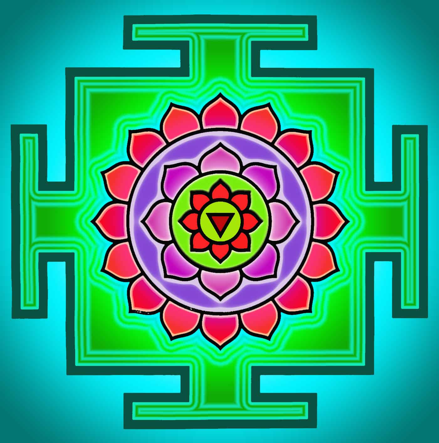 Matangi Yantra Color Dasha Maha Vidya – Cele Zece Mari Intelepciuni Cosmice