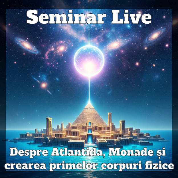 Seminar live Despre Atlantida, Monade și crearea primelor corpuri fizice pentru întruparea spiritelor