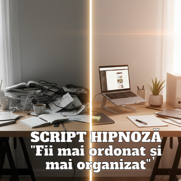 SCRIPT HIPNOZĂ – Fii mai ordonat și mai organizat