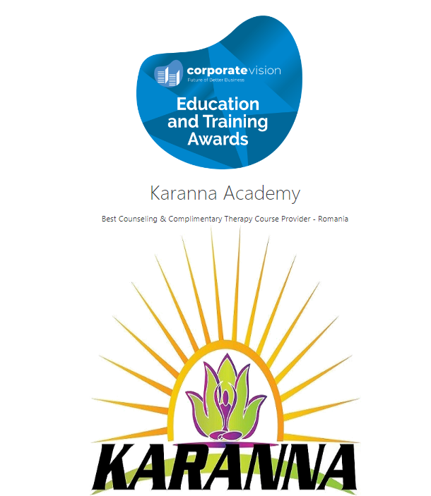 Karanna Academy© - Premiul Pentru Cel Mai Bun Furnizor De Cursuri De Terapie Și Consiliere Din România