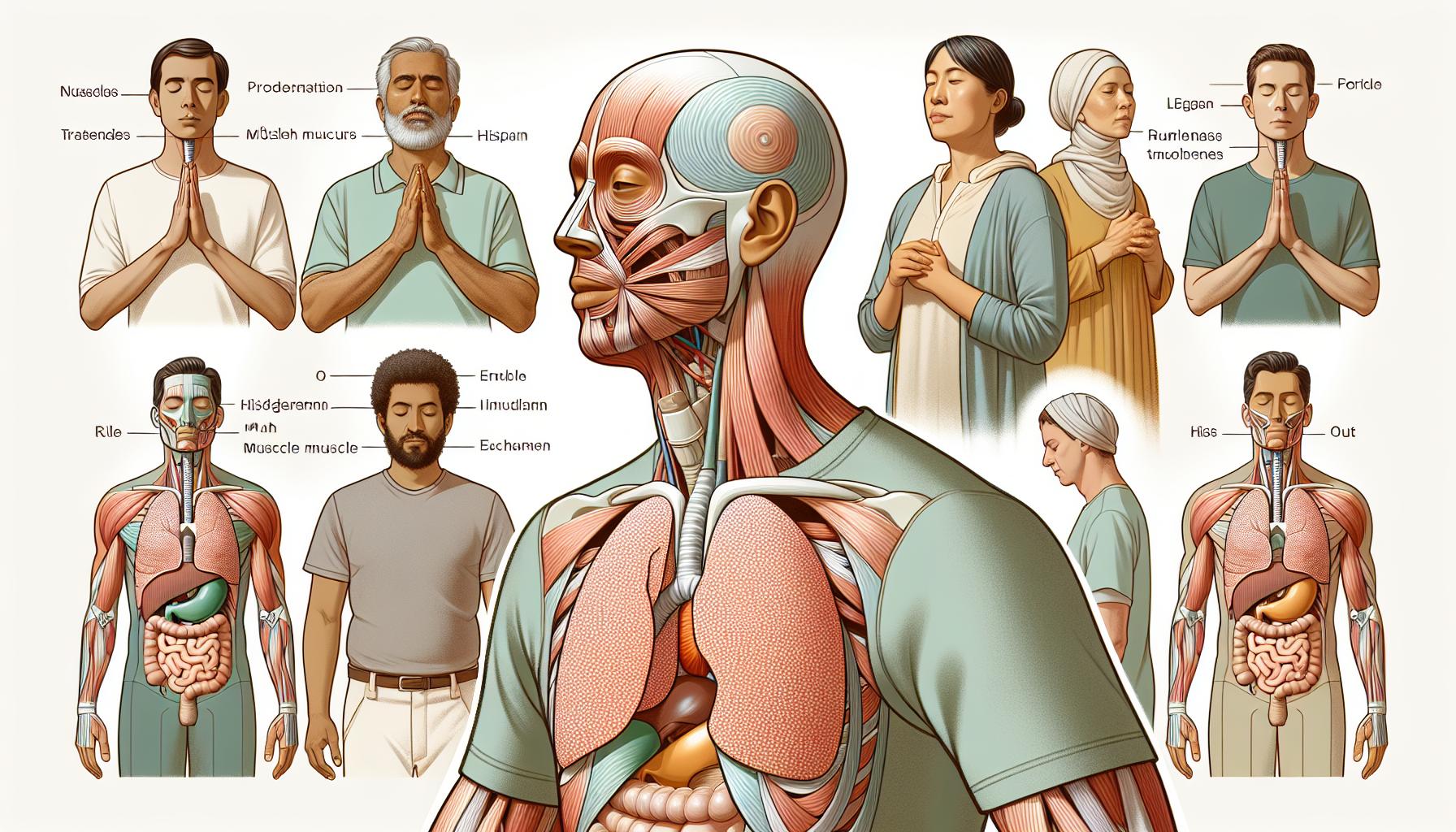 Postură și conștientizarea mușchilor în timpul respirației